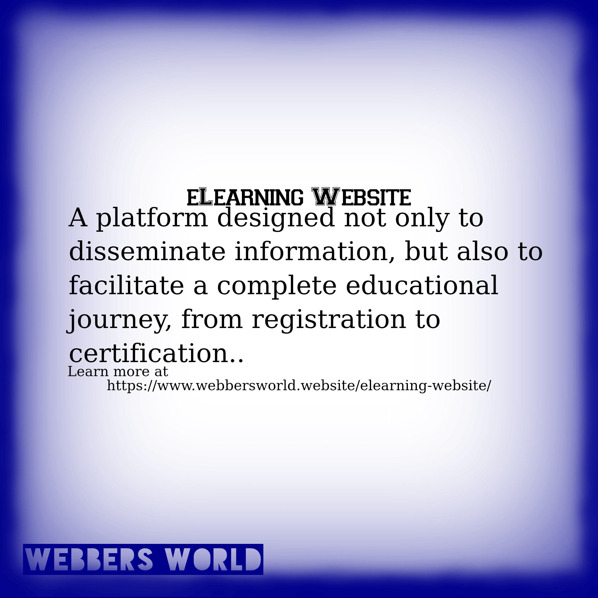 ELEARNING WEBSITE