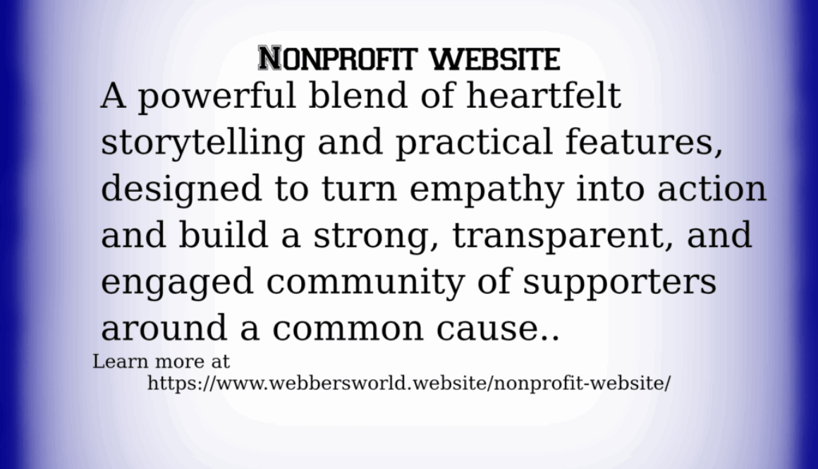 Nonprofit website