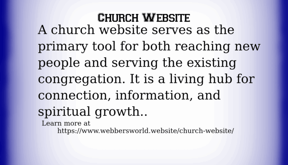 CHURCH WEBSITE