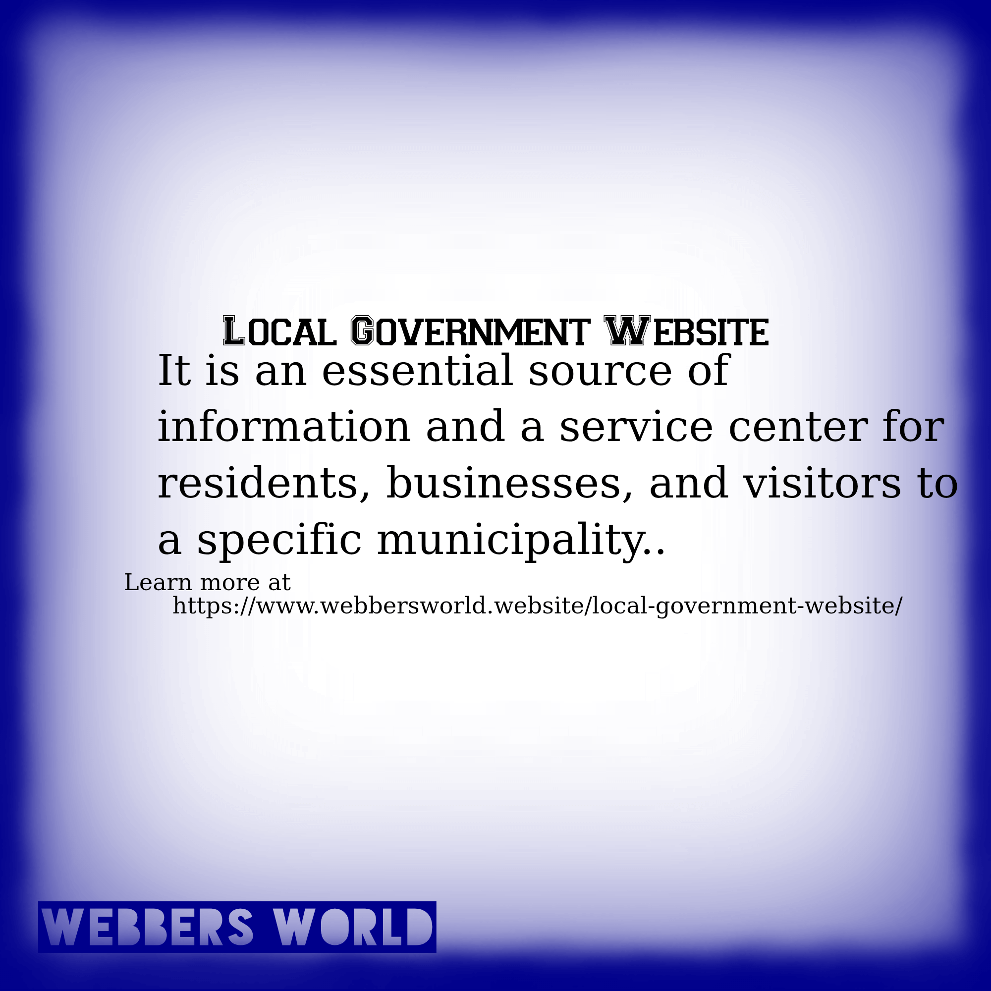 Local Government Website