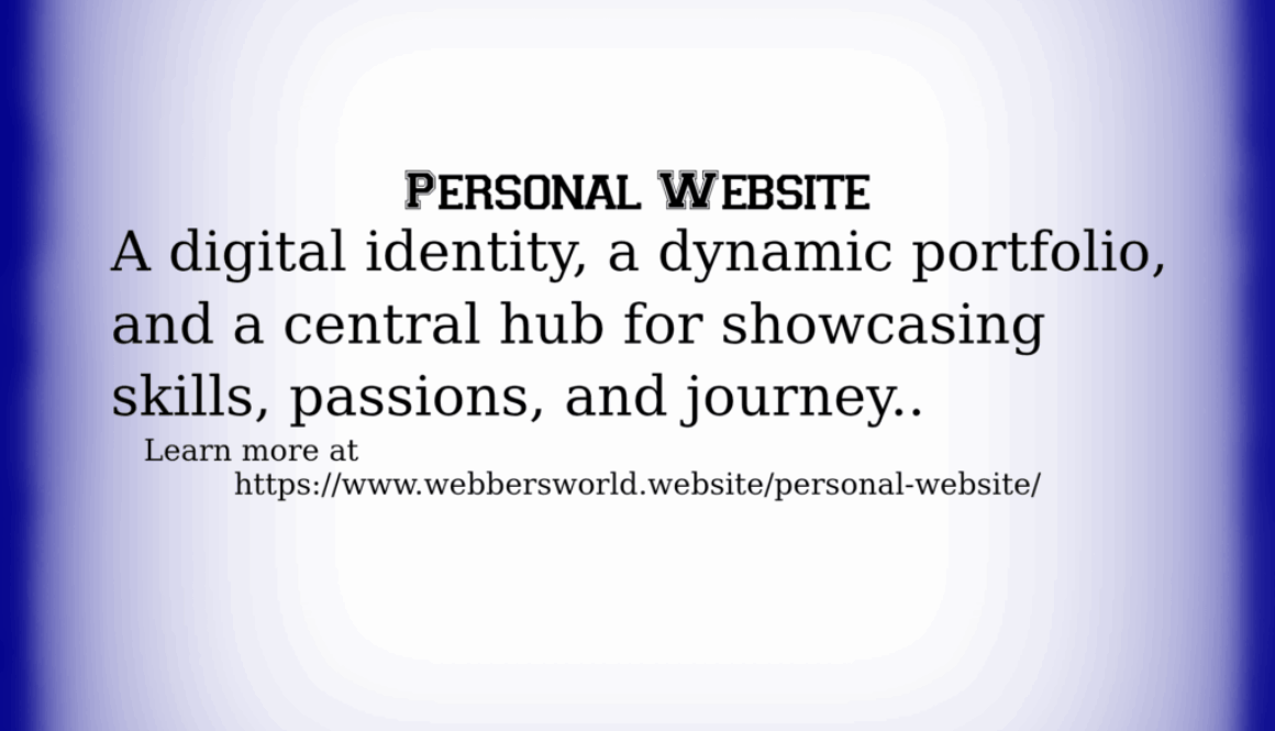 PERSONAL WEBSITE