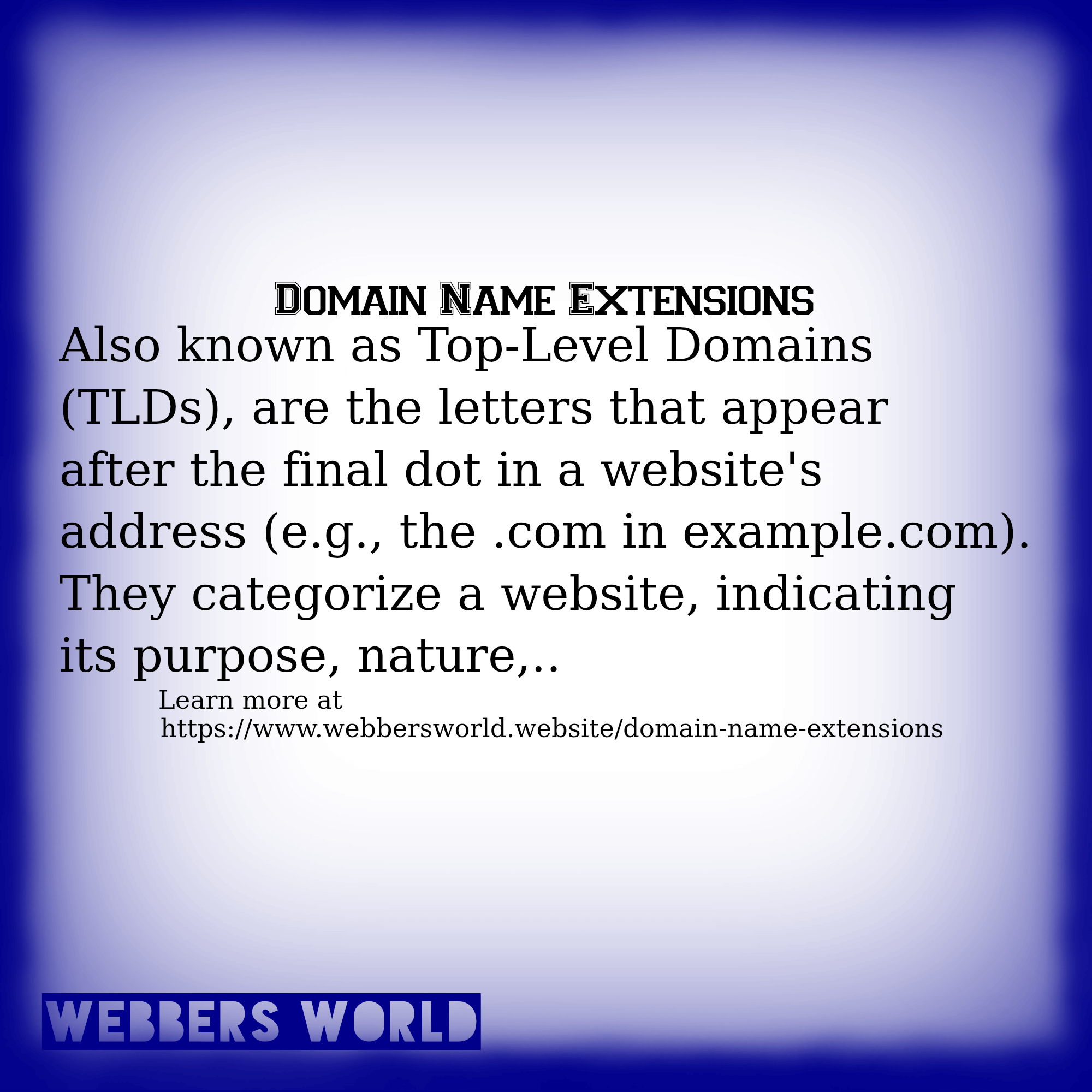 Domain Name Extensions