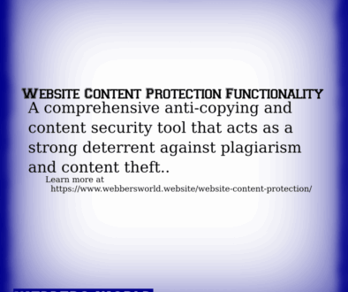 Website Content Protection Functionality